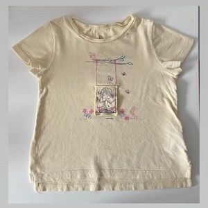 Light Yellow/Cream Kids Swing Shirt.